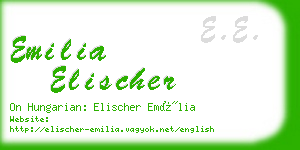 emilia elischer business card